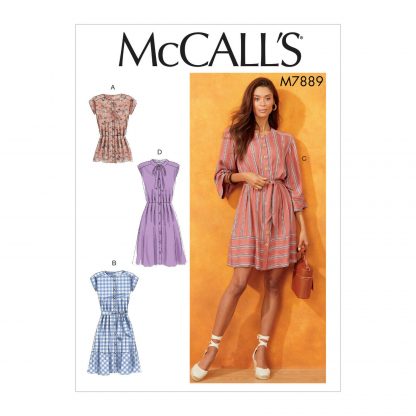 McCall's 7889 Easy Sewing Pattern to MAKE Very Loose Fitting Tops & Dresses