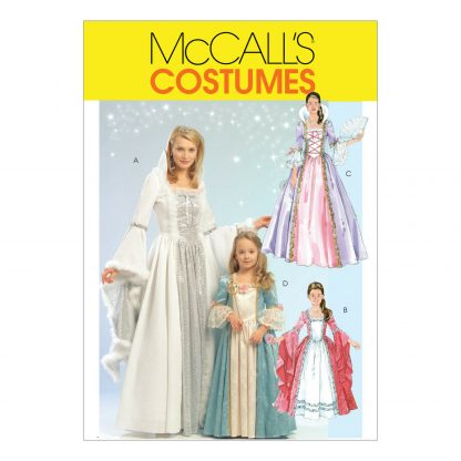 McCall's 5731 Sewing Pattern to MAKE Princess Character Gown - Adult or Child