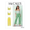 McCall's 7937 Sewing Pattern to MAKE Fitted Side Boned Top & Crop Trousers