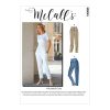 McCall's 8045 Sewing Pattern to MAKE Narrow Leg, Front and Back Yokes Trousers