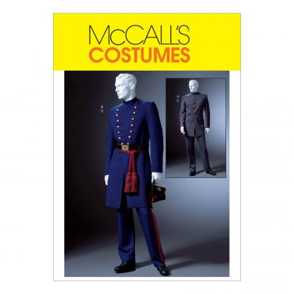 McCall's 4745 Sewing Pattern to MAKE Mens'  Blues & Greys Civil War Uniform