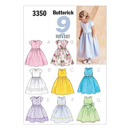 Butterick 3350  Sewing Pattern to MAKE Traditional Dresses suit Bridesmaids