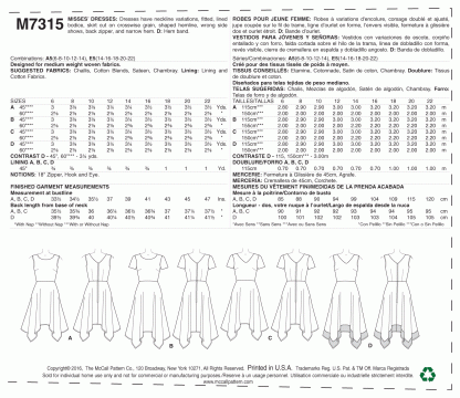 McCall's 7315 Paper Sewing Pattern to MAKE Misses' Handkerchief Hem Dress - Image 2