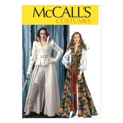 McCall's 6819 Sewing Pattern to MAKE Costumes - MISSES' COATS, TOPS, CORSET AND BELT