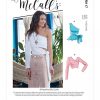 McCall's 8117 Sewing Pattern to MAKE Knit tops with tie, flounce & sleeve option