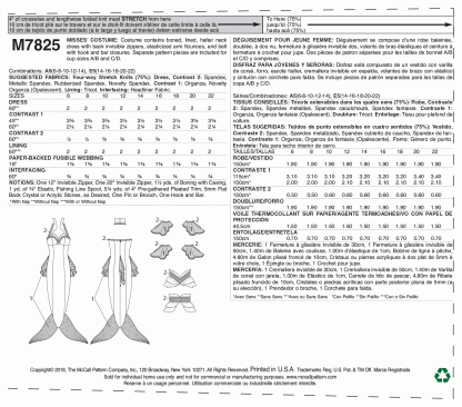 McCall's 7825 Sewing Pattern to MAKE Mermaid Costume in Bra Sizes Yaya Han - Image 2