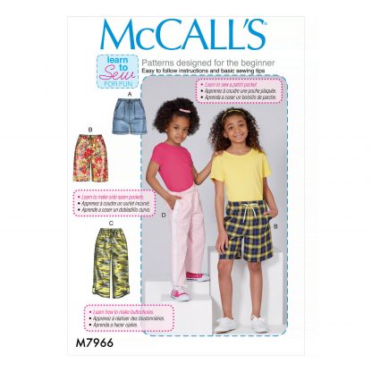 McCall's 7966 Sewing Pattern to MAKE Shorts & Trousers - Beginner Learn to Sew