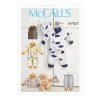 McCall's 7827 Sewing Pattern to MAKE stretch Bunting Top Pants Hat NB-12mths