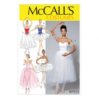 McCall's 7615 Sewing Pattern to MAKE Romantic Lyrical Ballet Tutu Stage Costumes