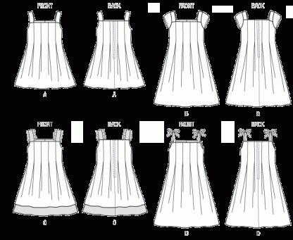 McCall's 6878 Easy Sewing Pattern to MAKE Girls' Dresses with Variations - Image 2