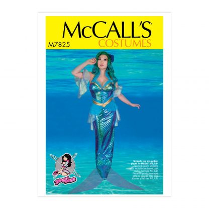 McCall's 7825 Sewing Pattern to MAKE Mermaid Costume in Bra Sizes Yaya Han