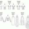 Butterick 4131 Sewing Pattern to MAKE Misses' Formal Tops and Skirts with Train - Image 3