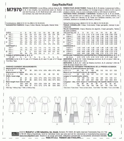 McCall's 7970 Sewing Pattern to MAKE Easy Misses Loose Fitting Pullover Dresses - Image 2