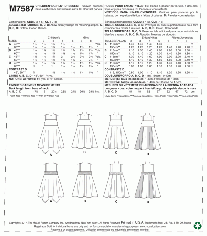 McCall's 7587 Sewing Pattern to MAKE Dresses with Square Neck & Circular Skirt - Image 2