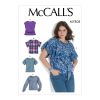 McCall's 7808 Sewing Pattern to MAKE Easy LooseFitting Pullover Tops Sleeve Vari