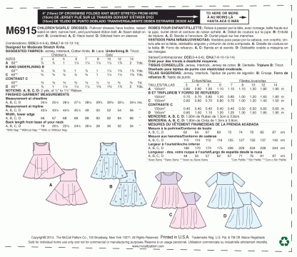 McCall's 6915 Sewing Pattern to MAKE Easy Pullover Stretch Circle Dress Age Range 7-14 - Image 2