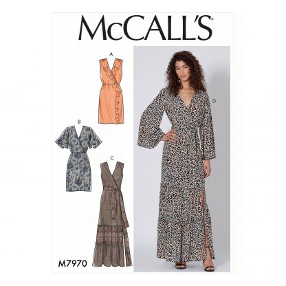 McCall's 7970 Sewing Pattern to MAKE Easy Misses Loose Fitting Pullover Dresses