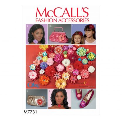 McCall's 7731 Sewing Pattern to MAKE Various Sizes - Ribbon Flower Embelishments